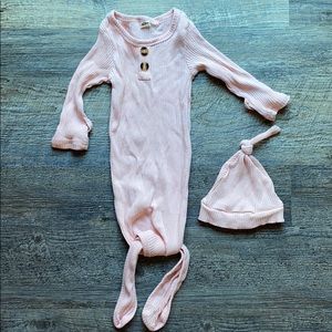 Newborn Sleep Gown & Hat